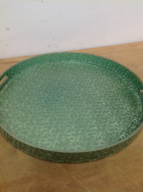 Tray- 18" Round Green