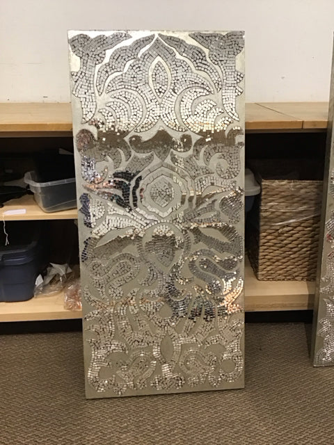 22"x48" Mosaic Mirrored Wall Decor