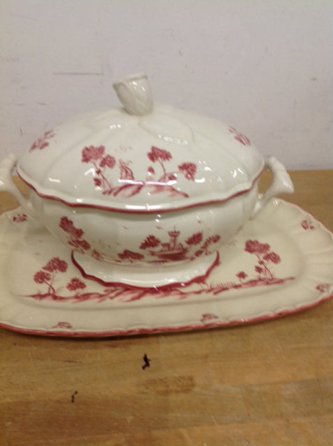 Portugal 2 Pc French Country Platter & Tureen