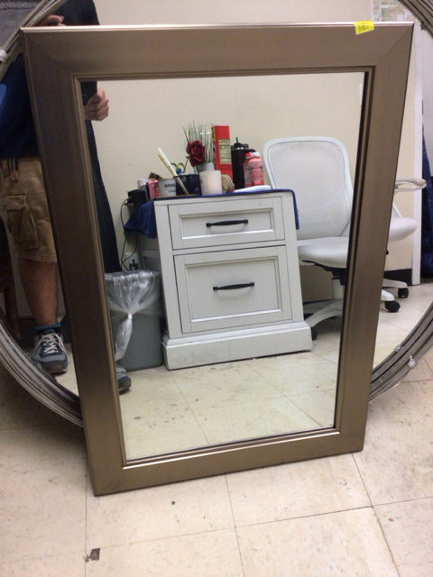 24 1/2" X 35 1/2" Copper Color Framed Rectangle Mirror