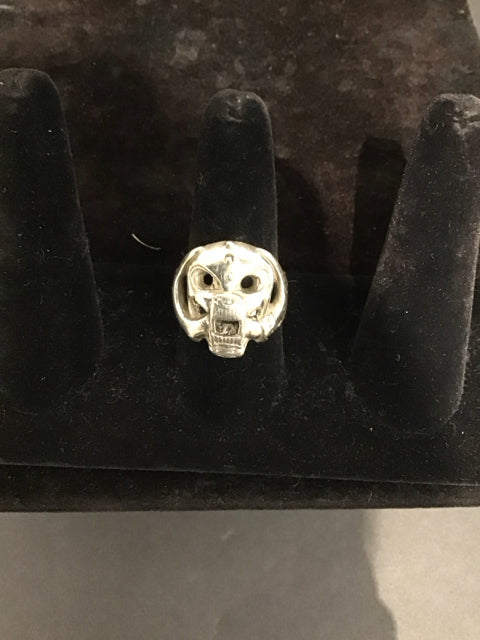 Men's Silver Skeleton Ring