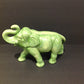 11" Green Ceramic Elephant