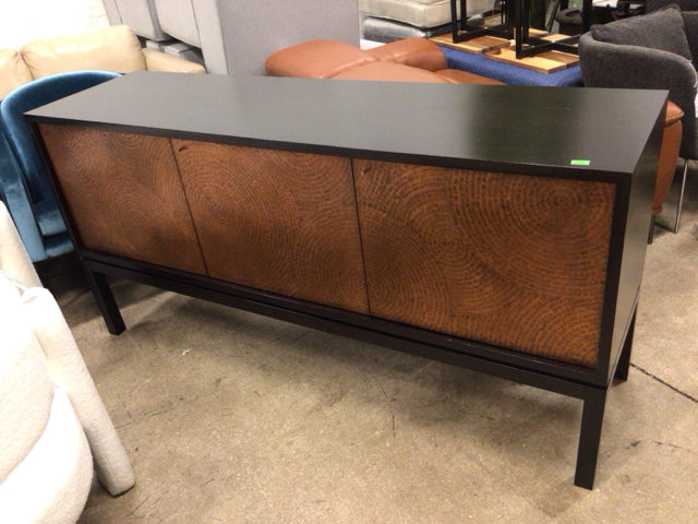 19" X 70" Copper Front Three Door Espresso Buffet