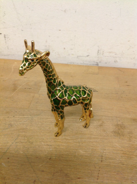 Enameled Giraffe Trinket Box