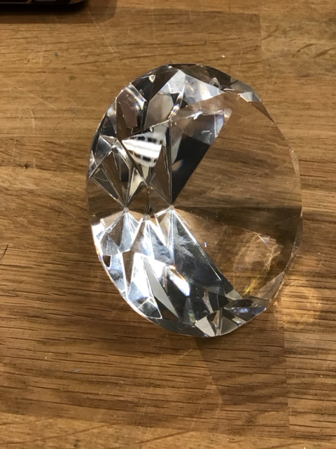 3.5"x2" Diamond Art Glass Paperweight