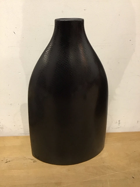14" Black Flat Bud Vase