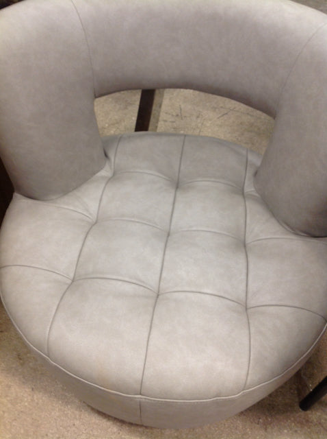 Grey Swivel Accent Chair