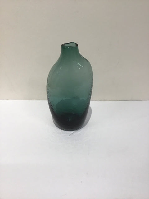 8" Blue Glass Bud Vase