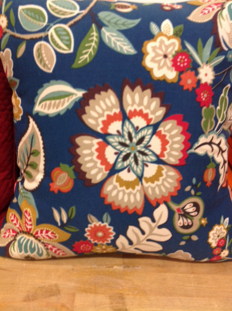 Pillow- 16" Blue Floral