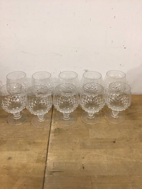 Set Of 10 Brandy Glasses