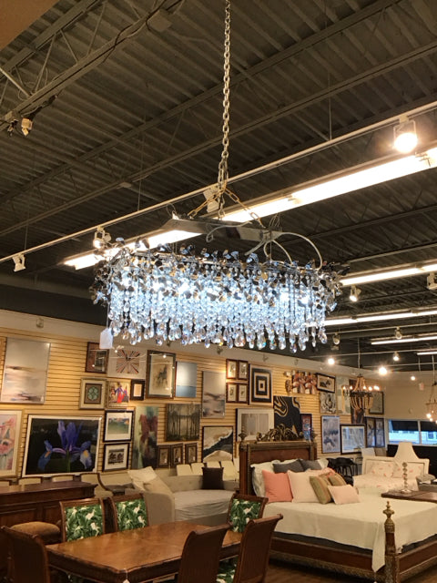Alan Mizrahi Chandelier w/Romeo Leaves