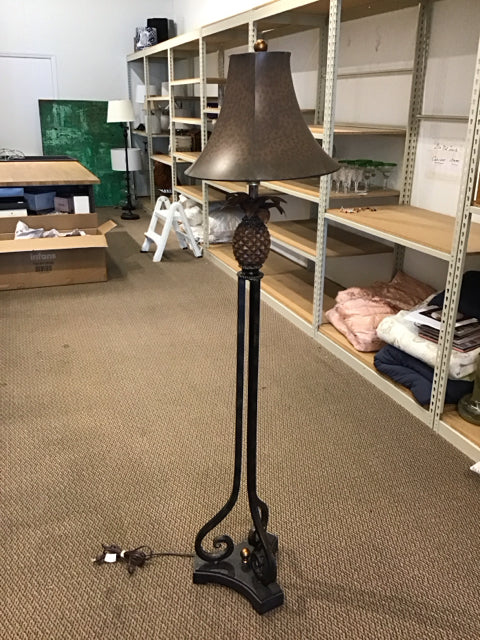 64" Iron Pineapple Floor Lamp