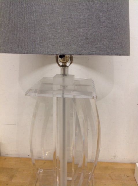 31" Vintage Lucite Lamp