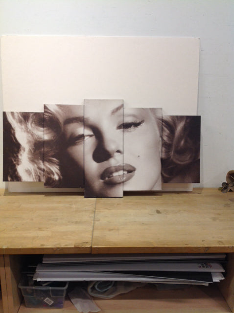 40x20 Marilyn Block Print on Canvas