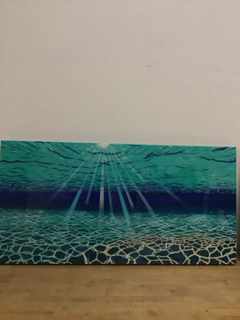 48"x24" "Undersea" By Joel Baxter Signed