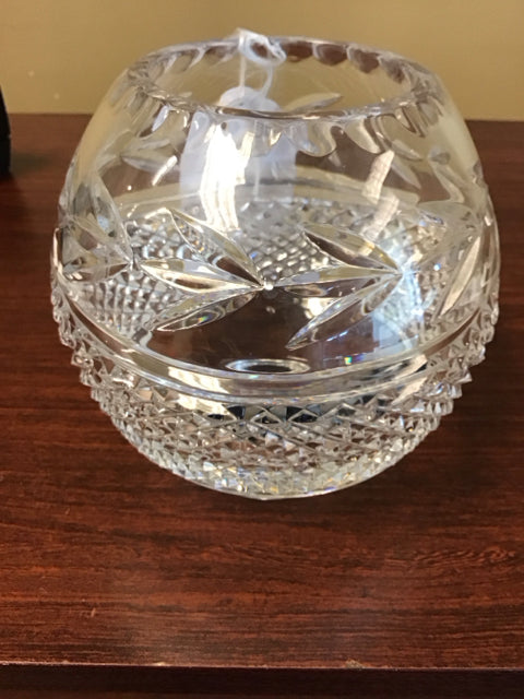 6 3/8"Galloway Crystal Leah Rose Crystal Bowl