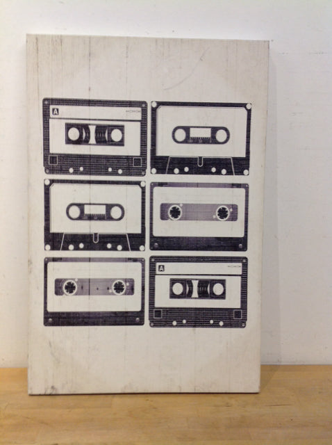 25x35 Cassette Tapes on Canvas