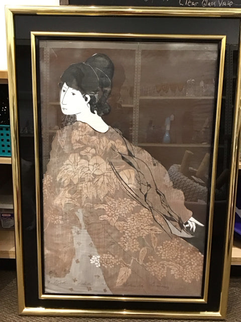 32" x 45" Stepphen Whire Woodblock 1978