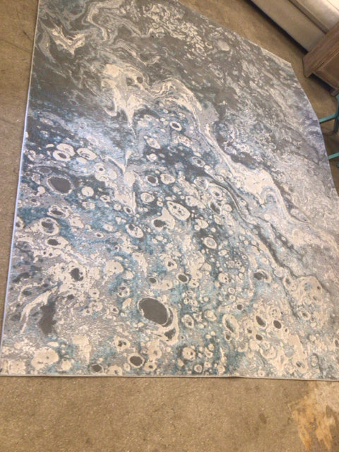 8' X 10' Feizy Azure Silver/Blue Rug