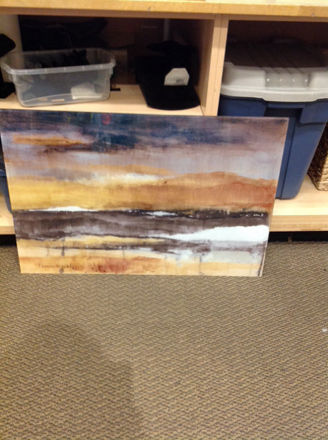 35x24 Abstract Art on Glass