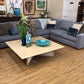 City Furniture Kevin Charles Navy/White Stripe Fabric 4 PC Sectional
