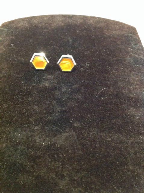 Orange Opaque Cufflinks