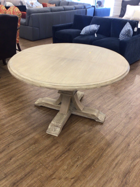 54" Devon Round Wood Extension Dining Table