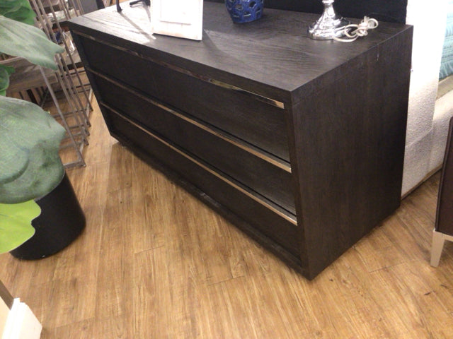 AS-IS RH Dark Wood Six Drawer Dresser