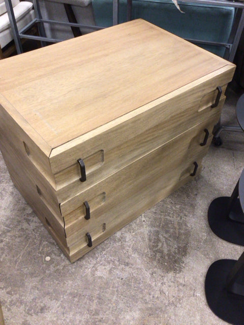 Wood 3 Drawer Chest