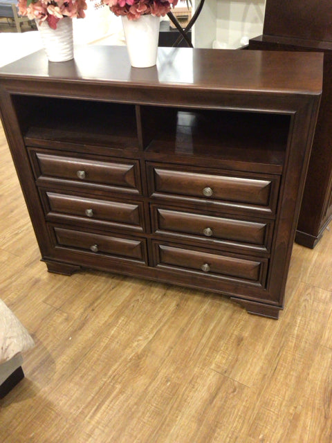 RTG Mill Valley II Cherry Six Drawer Media Chest