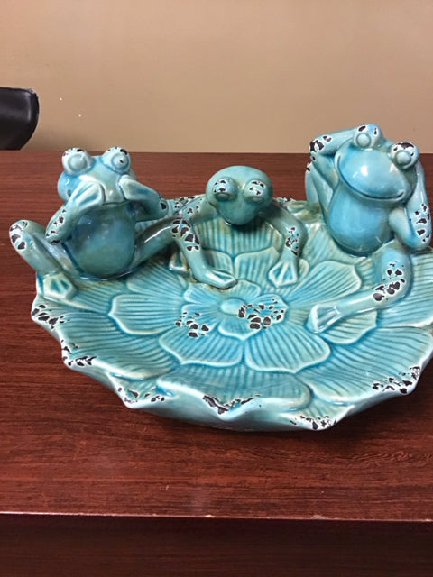 12" Aqua 3 Frog Bowl