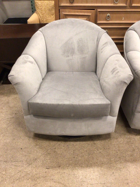 Havrtys Gabriel Graphite Grey Swivel Glider Chair