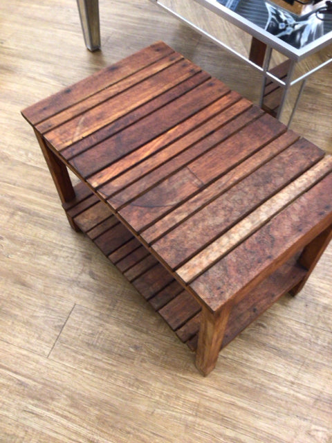 AS-IS House Of Teak Teak Outdoor End Table(Ring Mark)