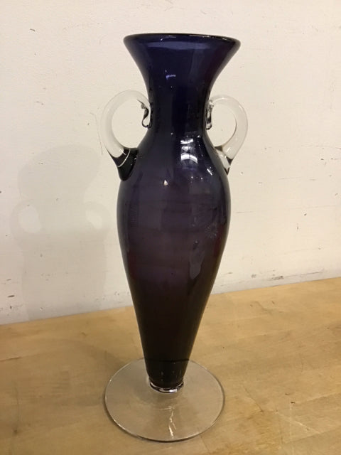 13.5" Blenk Blue Glase Urn