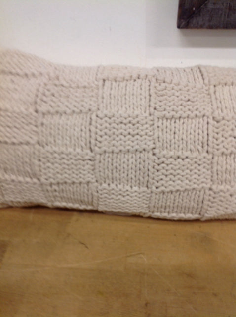 Pillow- 20" Cream Knit