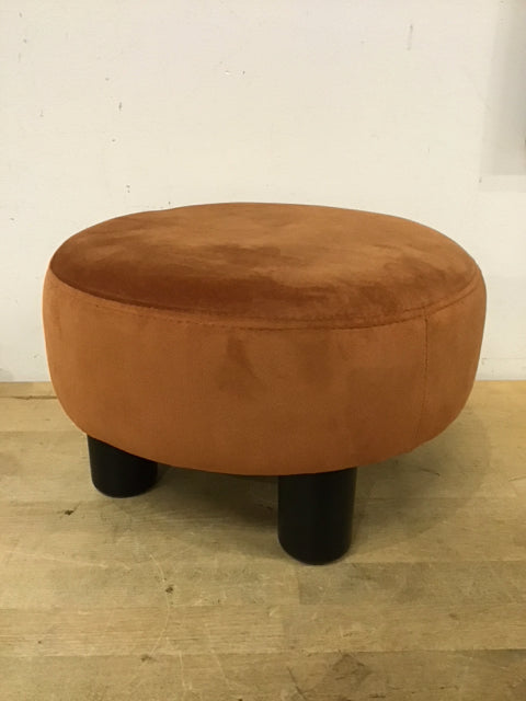 14.5"x8.5" Velvet Rust Foot Stool