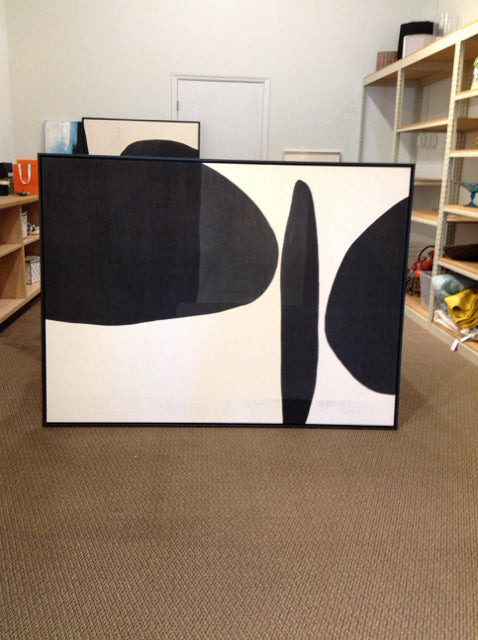 65x48 Framed Abstract Print on Canvas