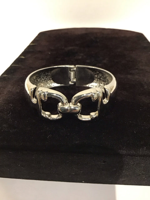 Silver Buckle Cuff Bracelet