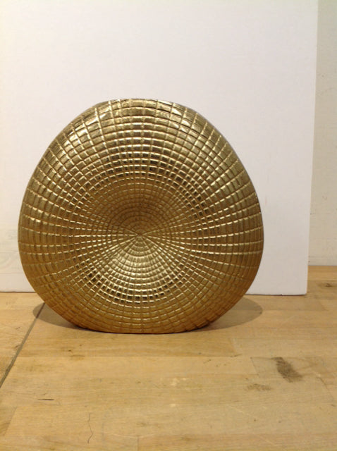 11" Gold Metal Vase