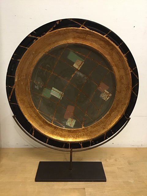 24.5"x20" Decorative Ceramic Gold & Black Finish