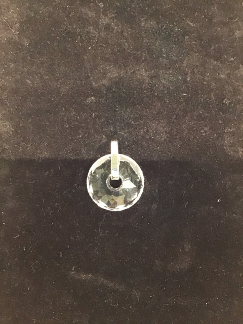 Rd Crystal Pendant w/Silver Bale