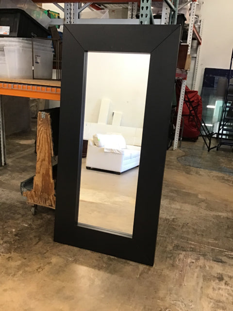 37x57 Black Wood Framed Floor Mirror
