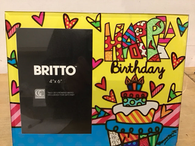 4"x6" Britto Happy Birthday Frame