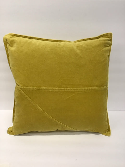 Yellow Velour Pillow