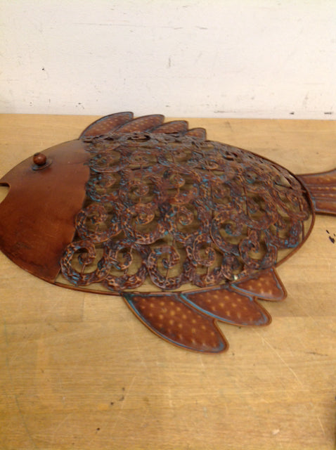 Wall Decor- 18" Copper Metal Fish