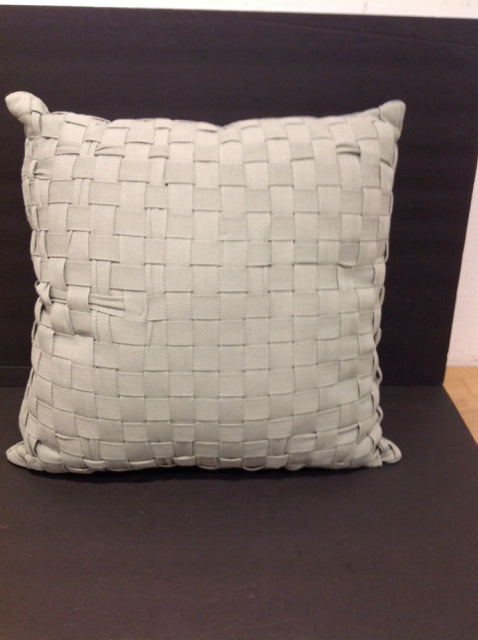 Green Ribbon Weaved Pillow