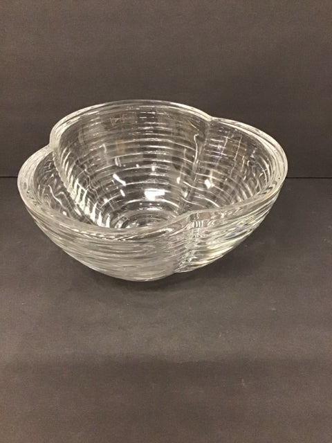 10" Crystal Bowl w/Rings