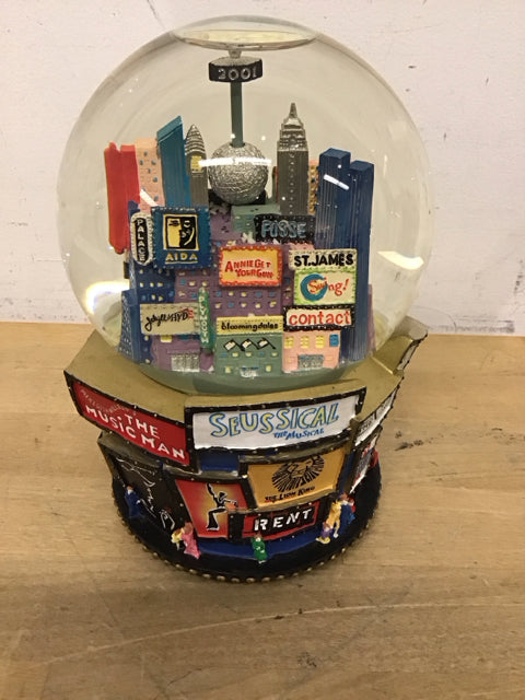 6.5" Snow Broadway Musical Snow Globe