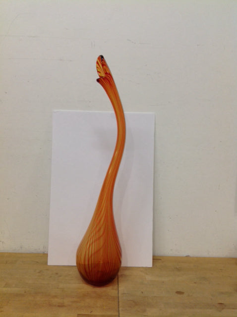 38" Art Deco Glass Vase