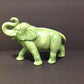 11" Green Ceramic Elephant
